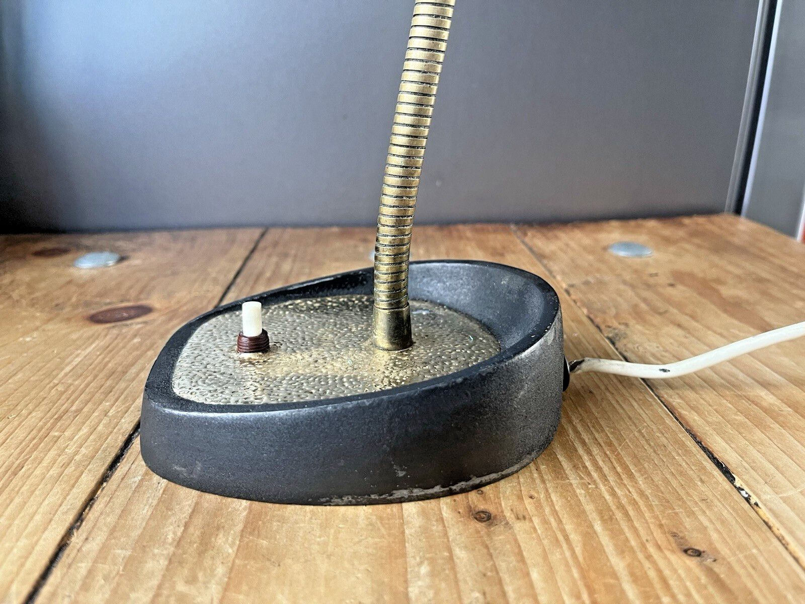 photo furniture Mid Century Industrial Pifco Adjustable Gooseneck Desk Lamp Black Shade Light