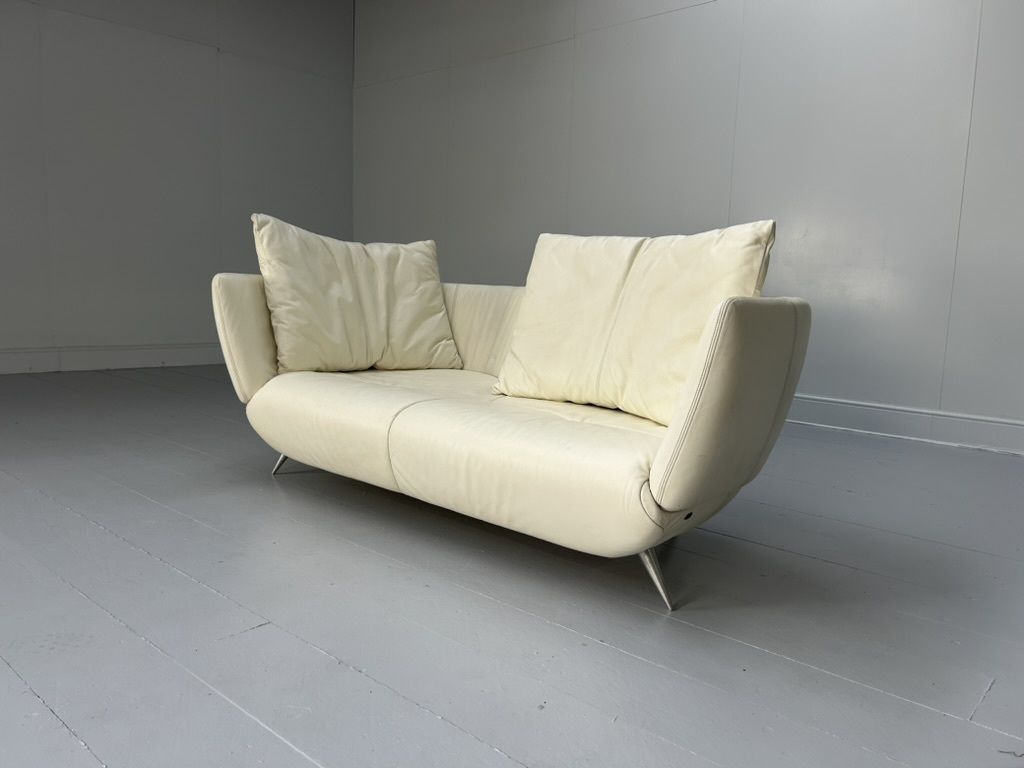 De Sede “Ds 102 Shell” 3 Seat Sofa – In Pale Leather photo for sale