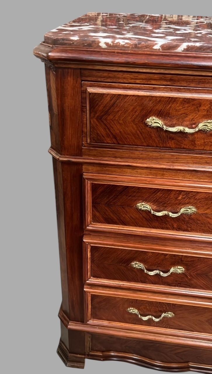 photo furniture A C19th French Marble Topped Commode