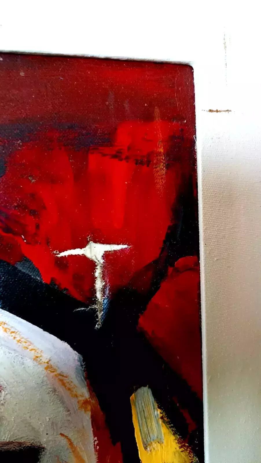 photo for sale Oil Painting On Canvas Abstract Figure 70s