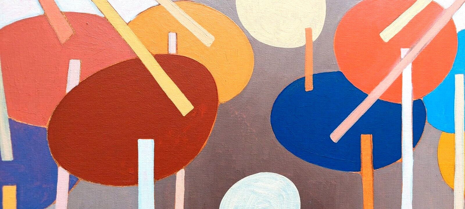 Franco Balleri 1974 Abstract Painting Oil On Canvas photo buy