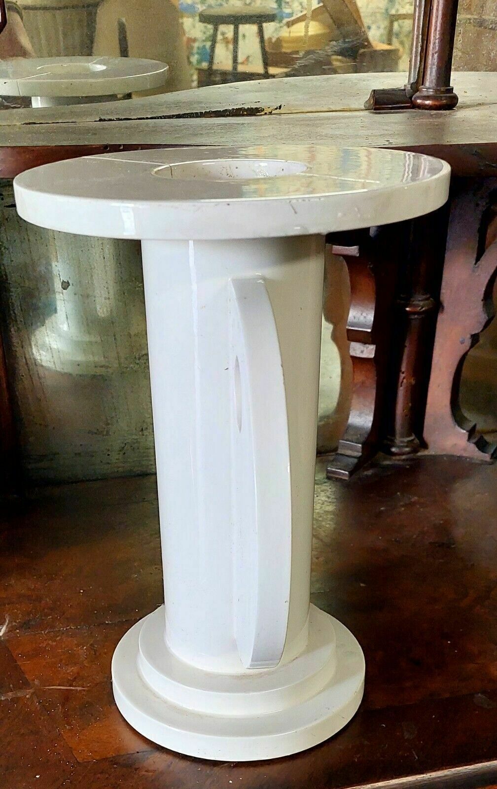 Rare White Ceramic Vase Design Nathalie Du Pasquier For Alessio Sarri 1989 photo Home Decor