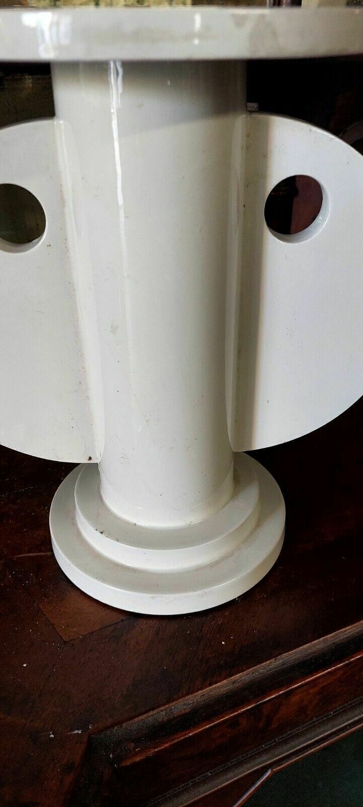 Rare White Ceramic Vase Design Nathalie Du Pasquier For Alessio Sarri 1989 photo vinterior