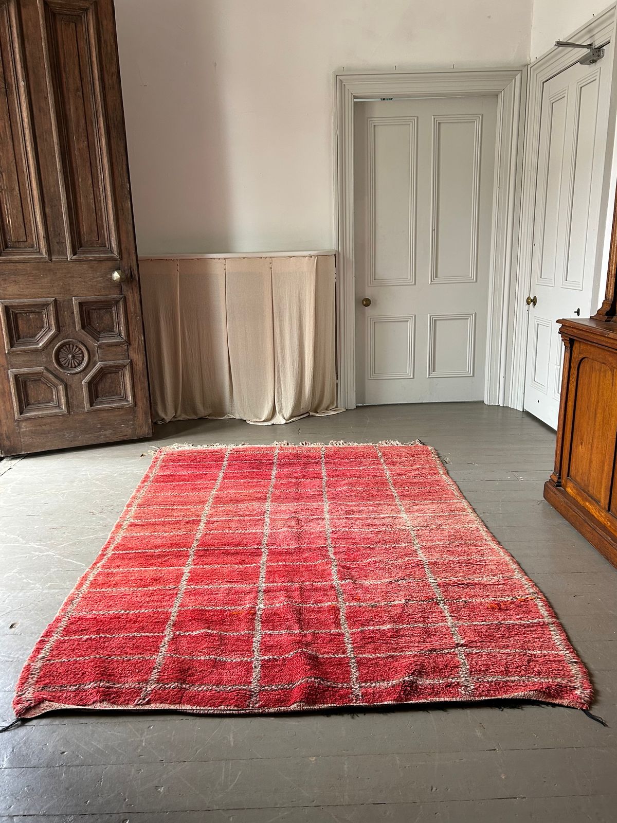 Large Rare Madder Red Moroccan Tribal Rug photo 1500.0