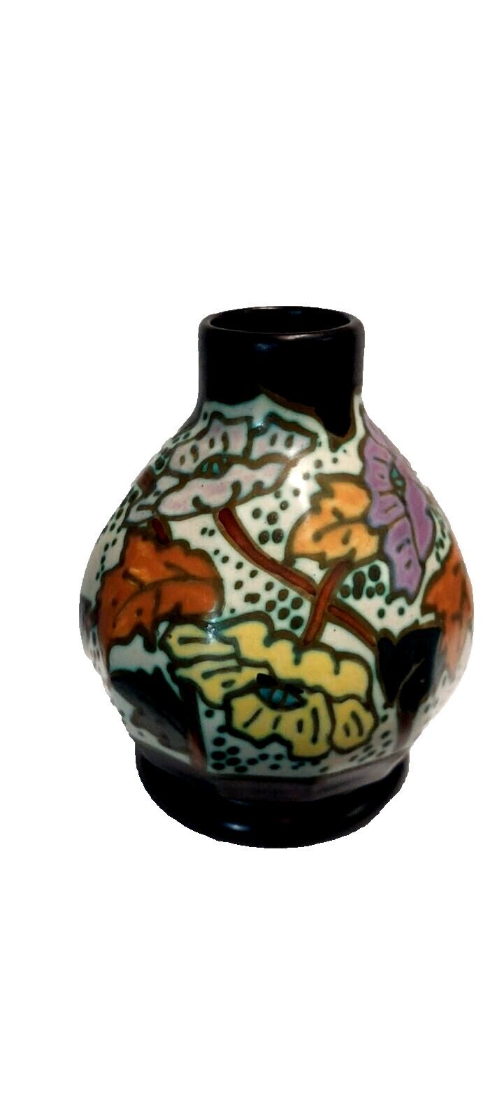 Ceramic Vase Montoise Bergen, Antoine Dubois, Belgium, Art Deco 1920 1930 photo furniture