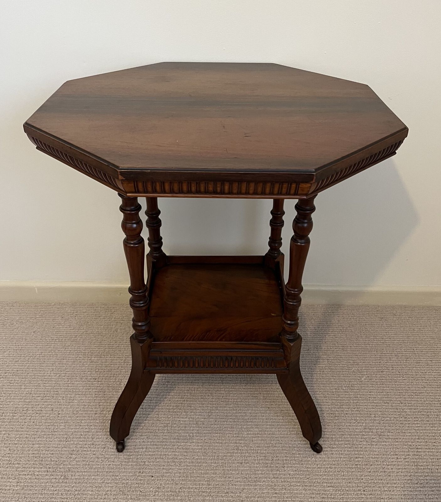 Shoolbred Aesthetic Movement Side Table In Walnut