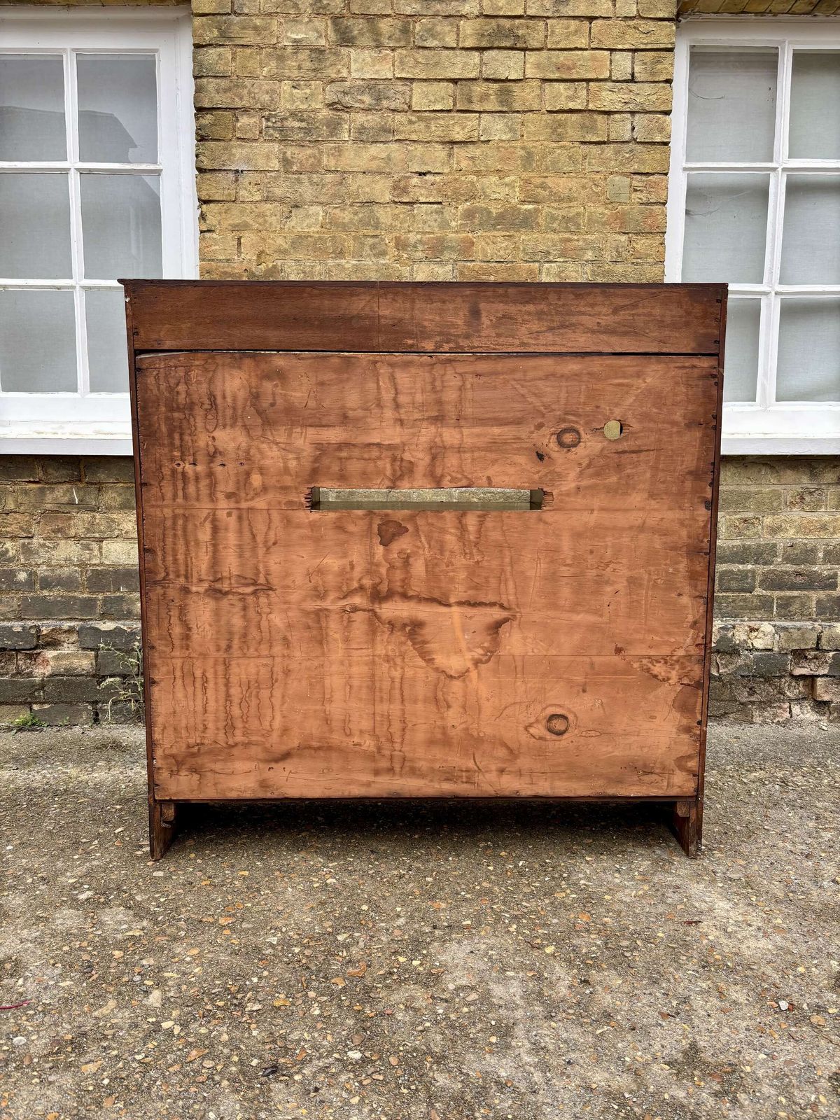 photo furniture Arts & Crafts Oak Bookcase With Leaded Glass Doors, C.1910