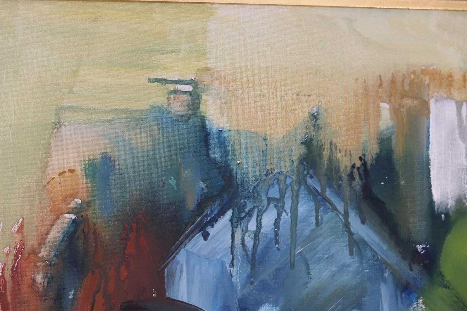Original Swedish Oil On Canvas – “Vibrant Still Life” – Framed  74 × 54 Cm (29.1" × 21.3") photo 375.0