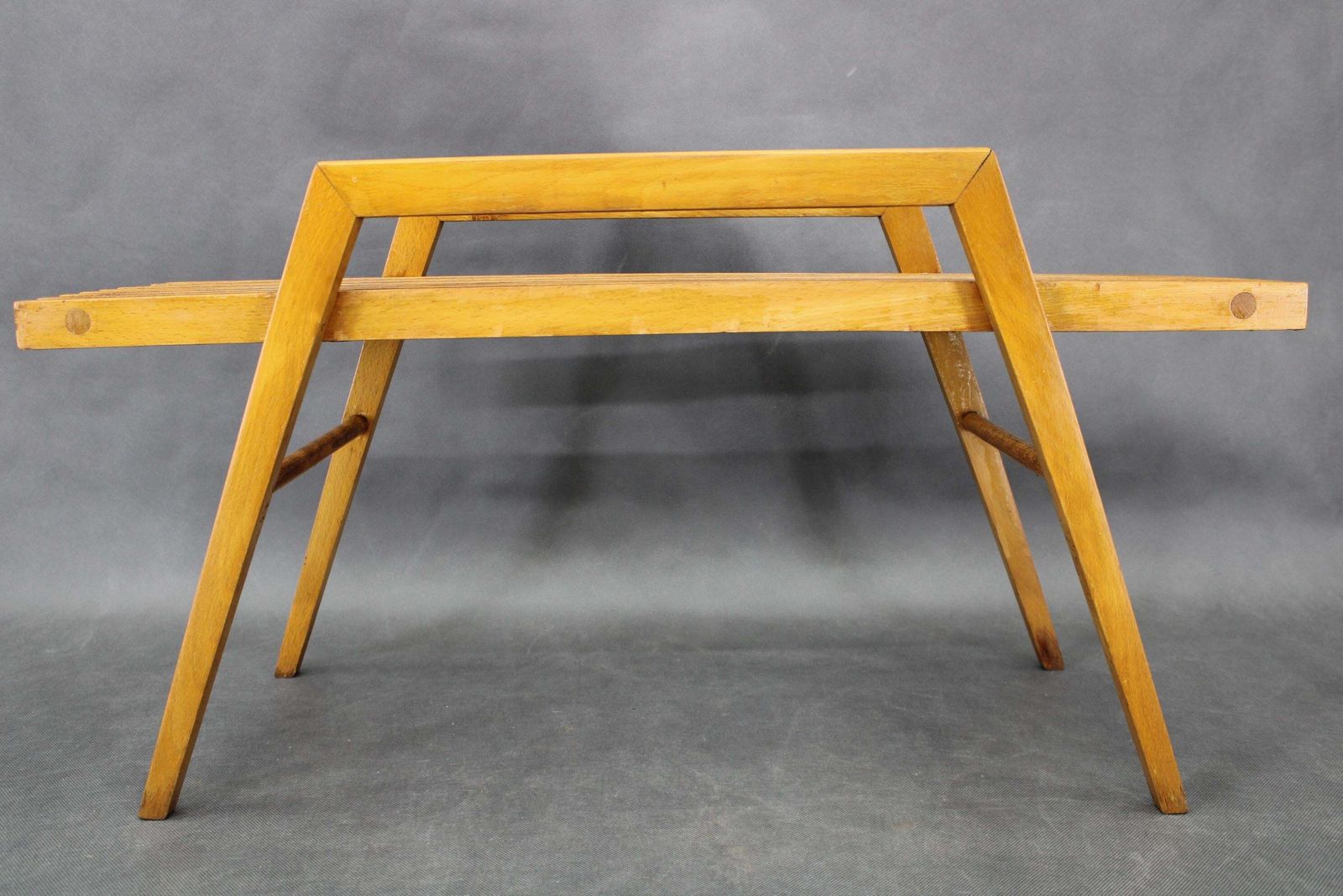1960s Uluv Solid Beech Flower Stand, Czechoslovakia photo for sale