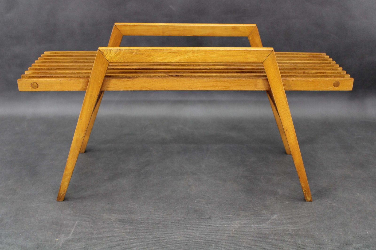 1960s Uluv Solid Beech Flower Stand, Czechoslovakia photo buy