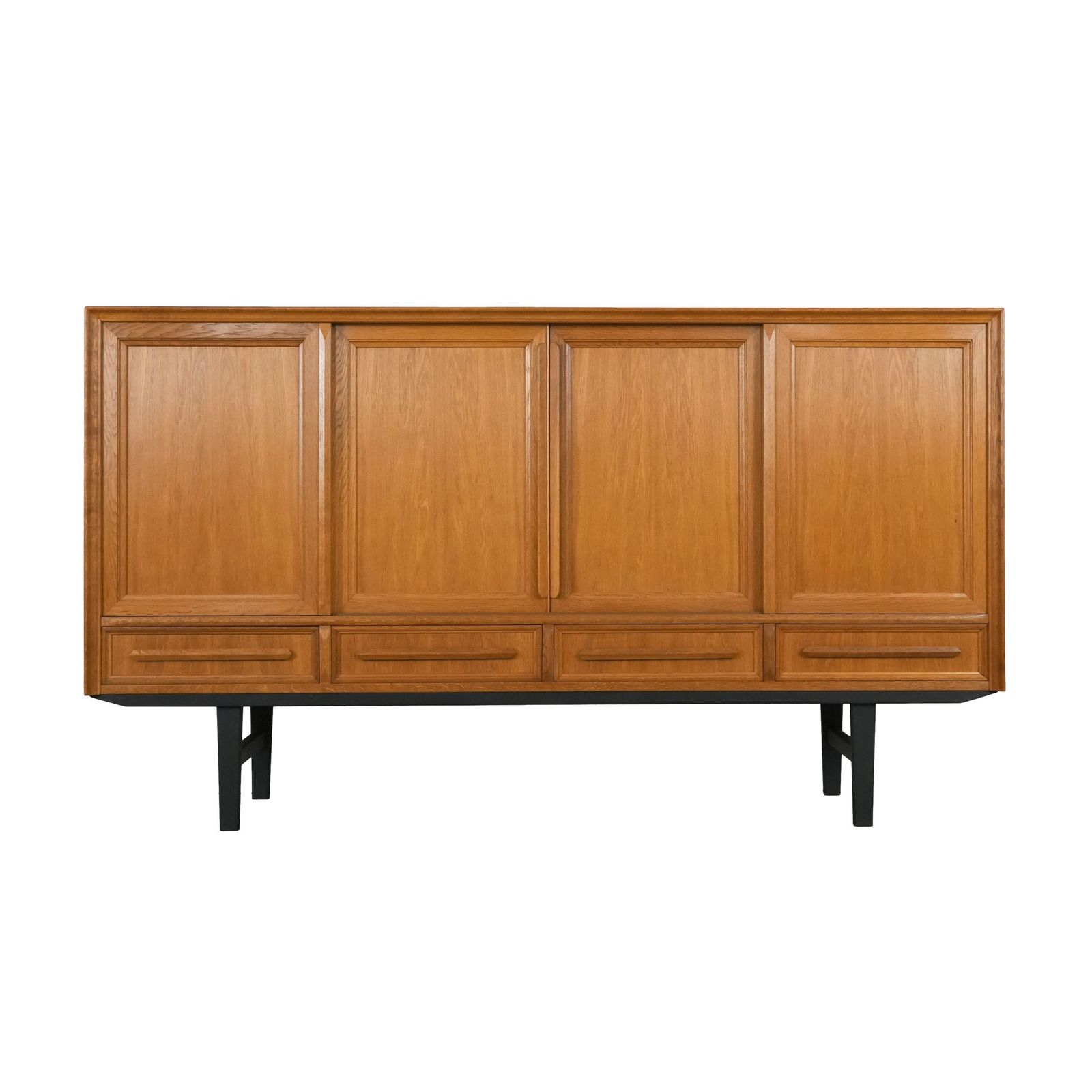 Oak Highboard Danish Design 1960s Production Denmark