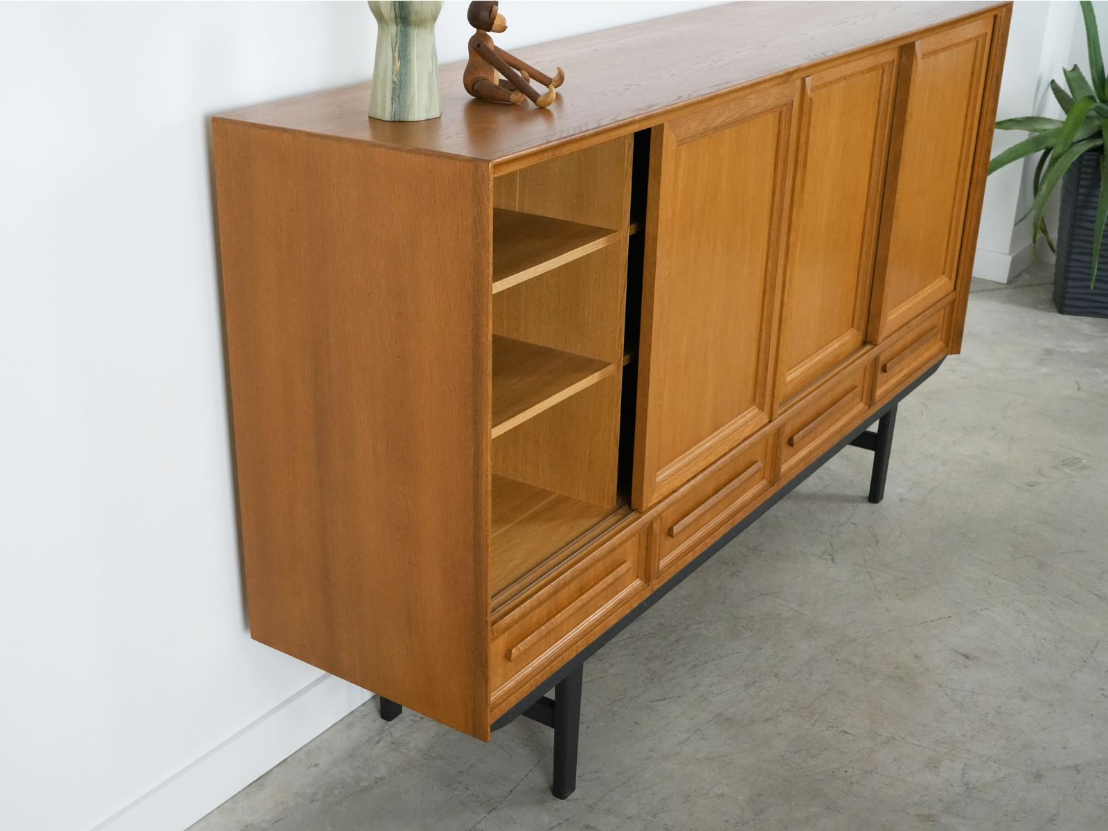 Oak Highboard Danish Design 1960s Production Denmark photo 2069.0