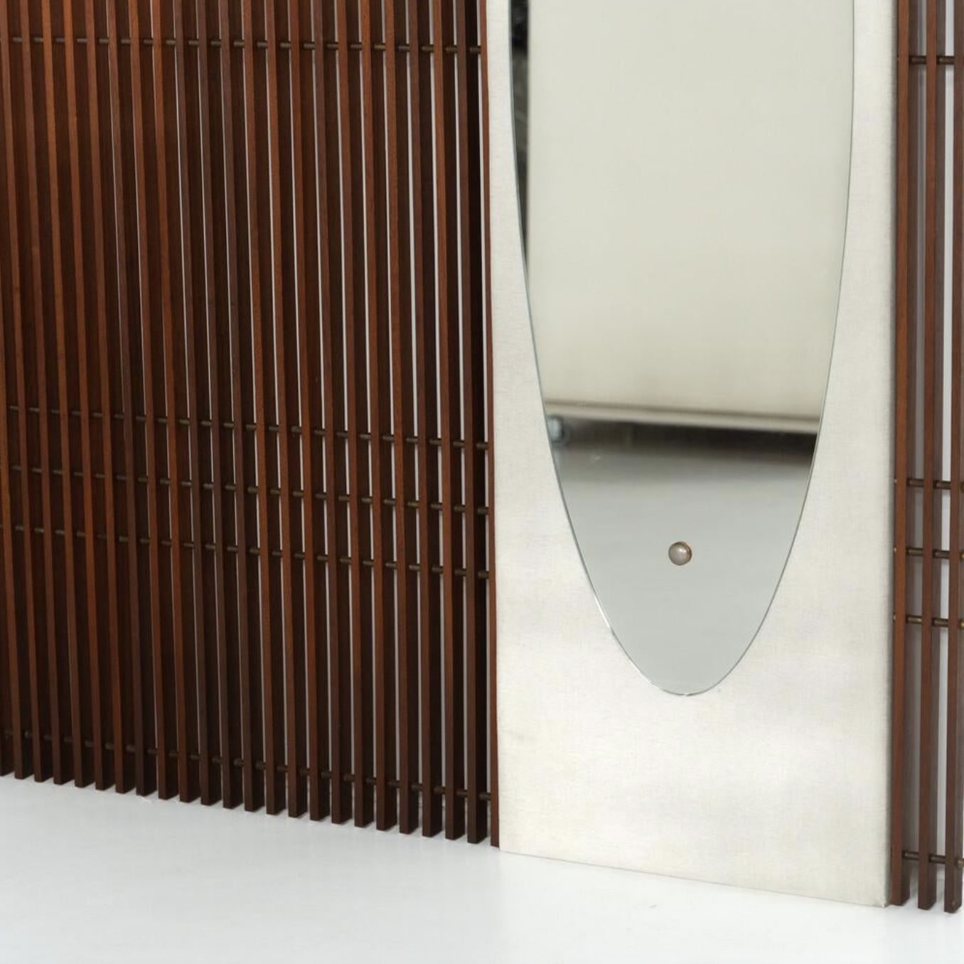 Mid Century Coat Rack With Integrated Mirror, Italy, 1970s photo buy