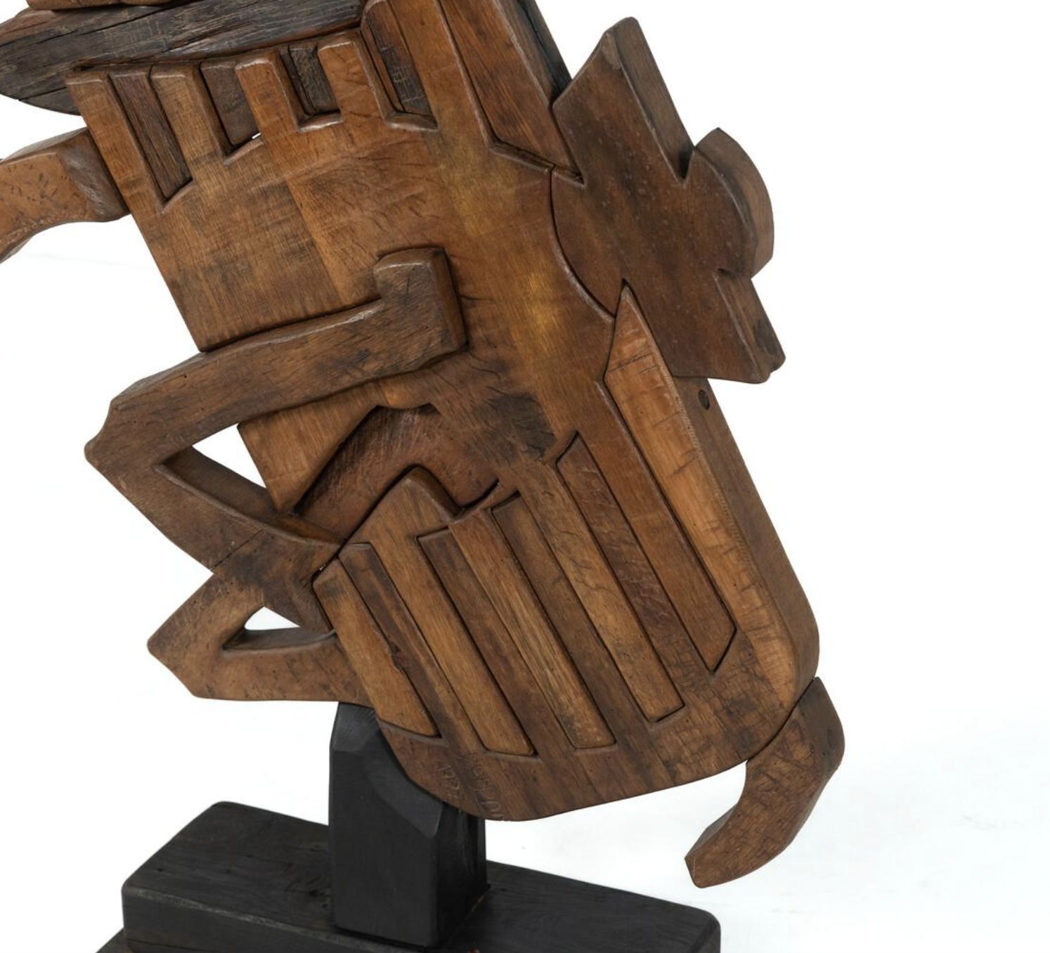 Wooden Horse Sculpture By Luciano Bertolotto, Italy, 1990s photo for sale