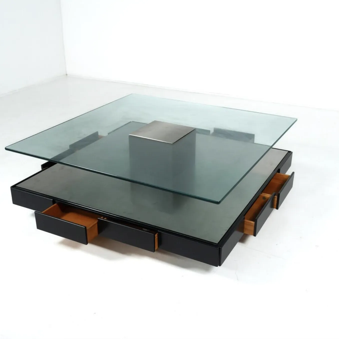 Mid Century Modern Tecno T147 Coffee Table By Marco Fantoni, Italy, 1970s photo vintage