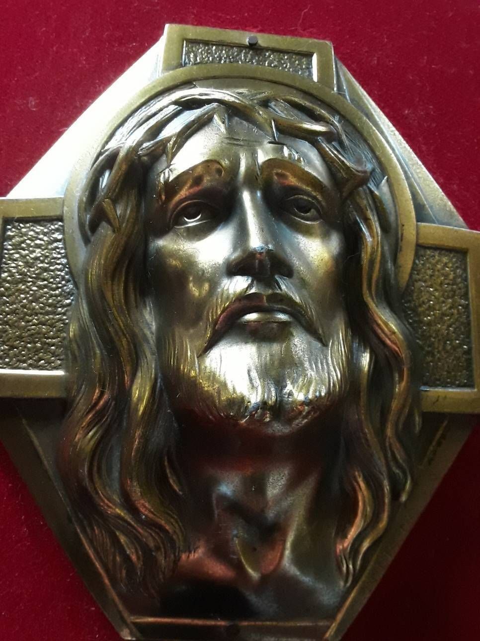 Jesus Passion Of Christ Statue A Mounted Sculpture By Louis Delaunay French Vintage