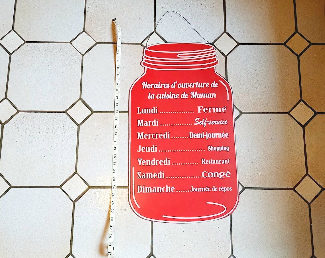 Wall Decor Vintage Metal Sign In Style Of Mason Jar Kitchenalia photo vinterior