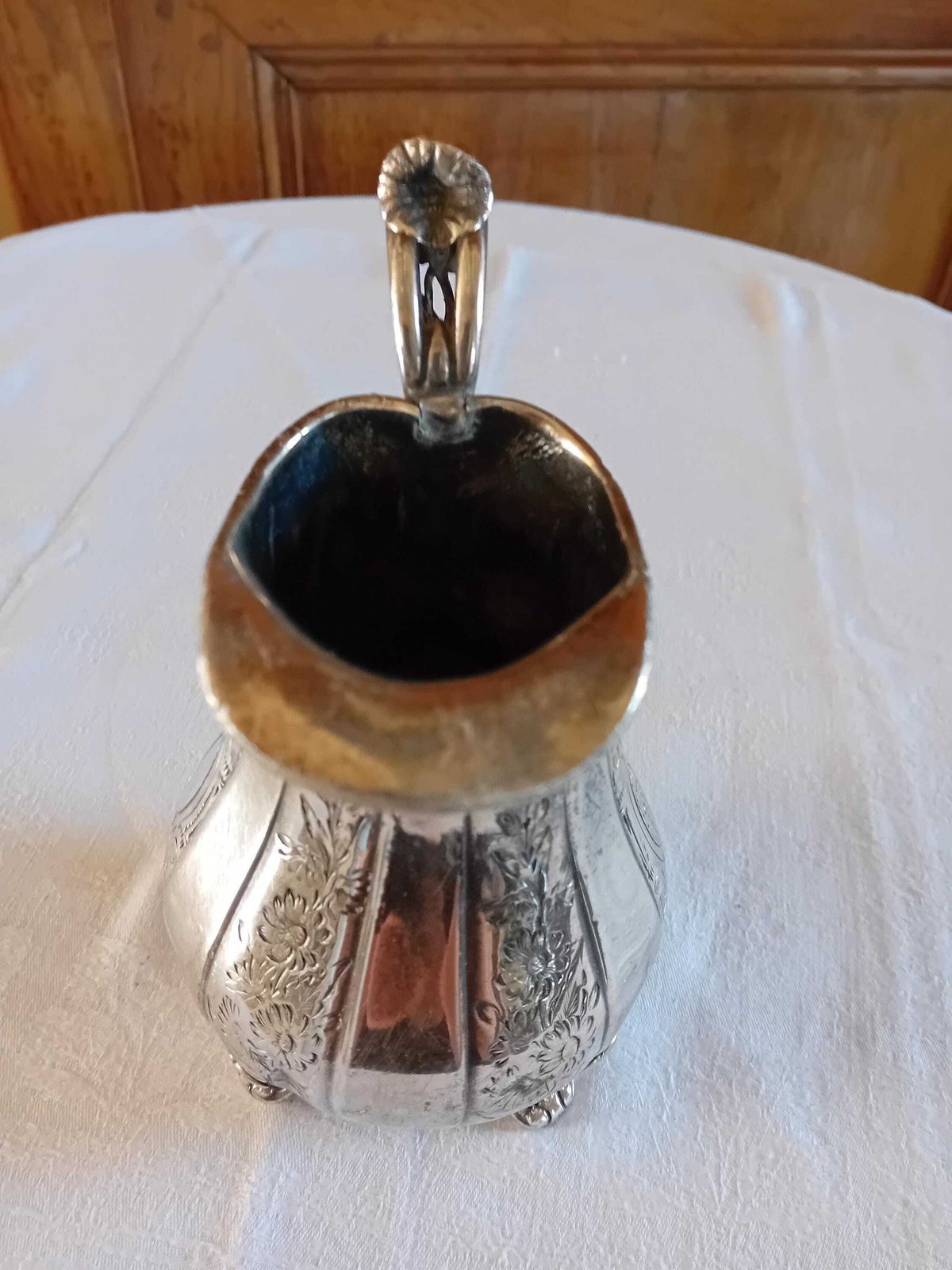 Jug Small Britannia Metal Electro Plated Pitcher Very Pretty Antique Ideal For Dried Flowers photo buy