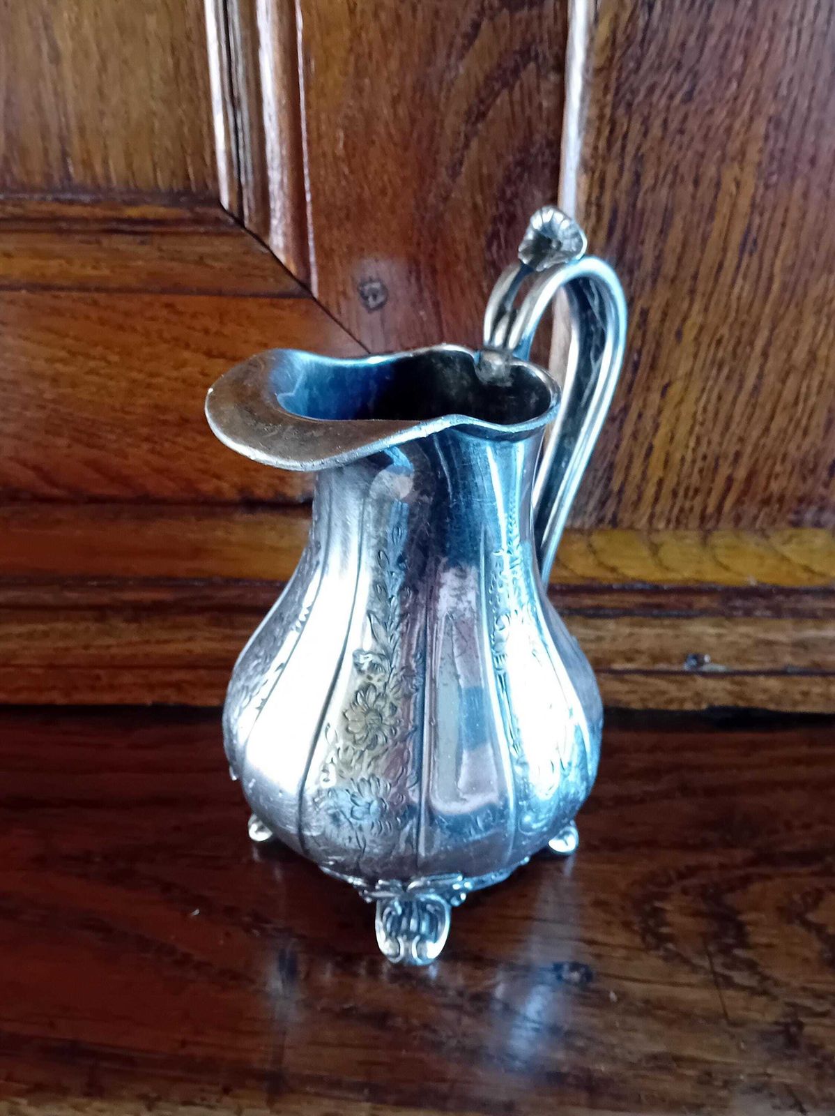 photo for sale Jug Small Britannia Metal Electro Plated Pitcher Very Pretty Antique Ideal For Dried Flowers