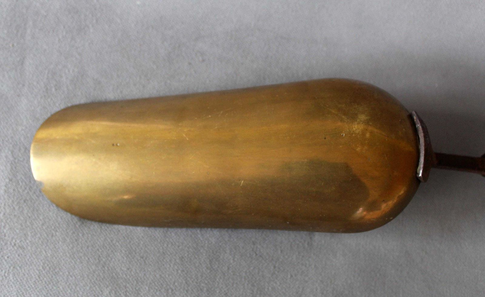 photo buy Grote Antieke Messing Schop, Handvat Van Messing En Ijzer, Ijzeren Klinknagels, Messing Graanschep, Kolenschop, Haard, Meel , Zaad  Of Voerschep, 48 Cm