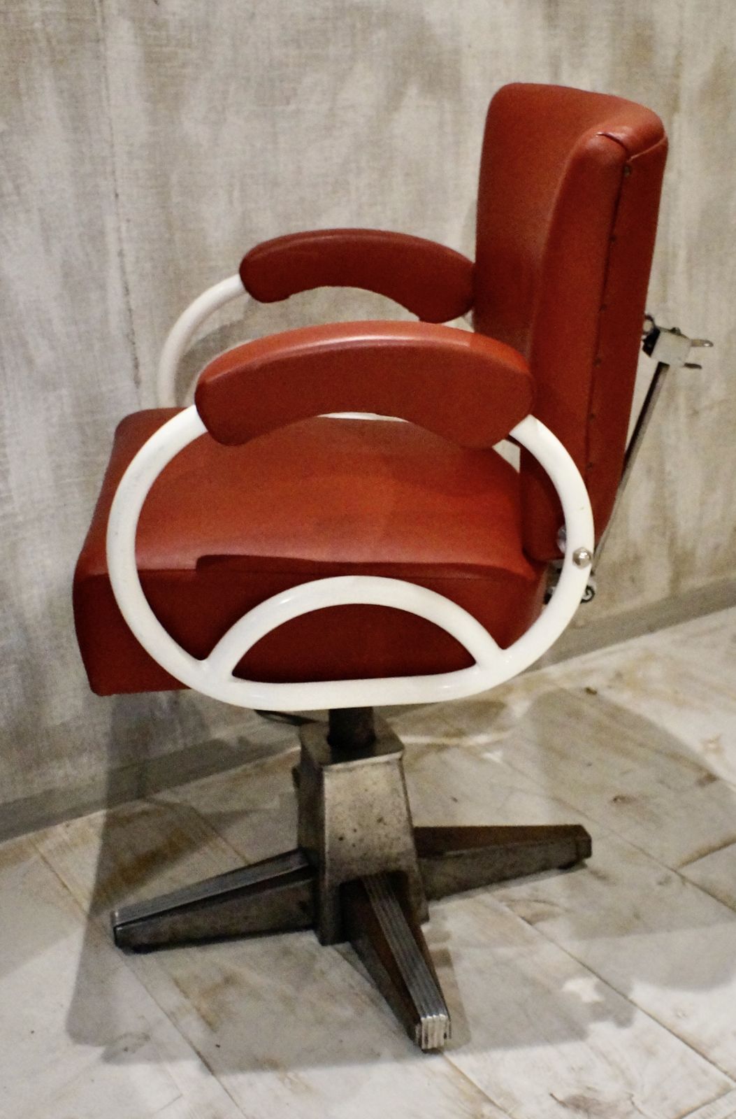 Art Deco Style Barbers Chair, 1930s photo for sale
