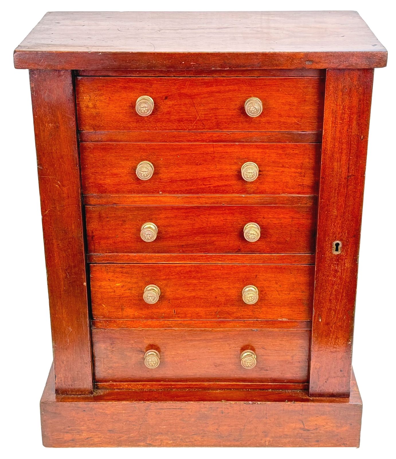 Mid 19th Century Mahogany Childs Wellington Chest (England, Circa 1860) photo vinterior