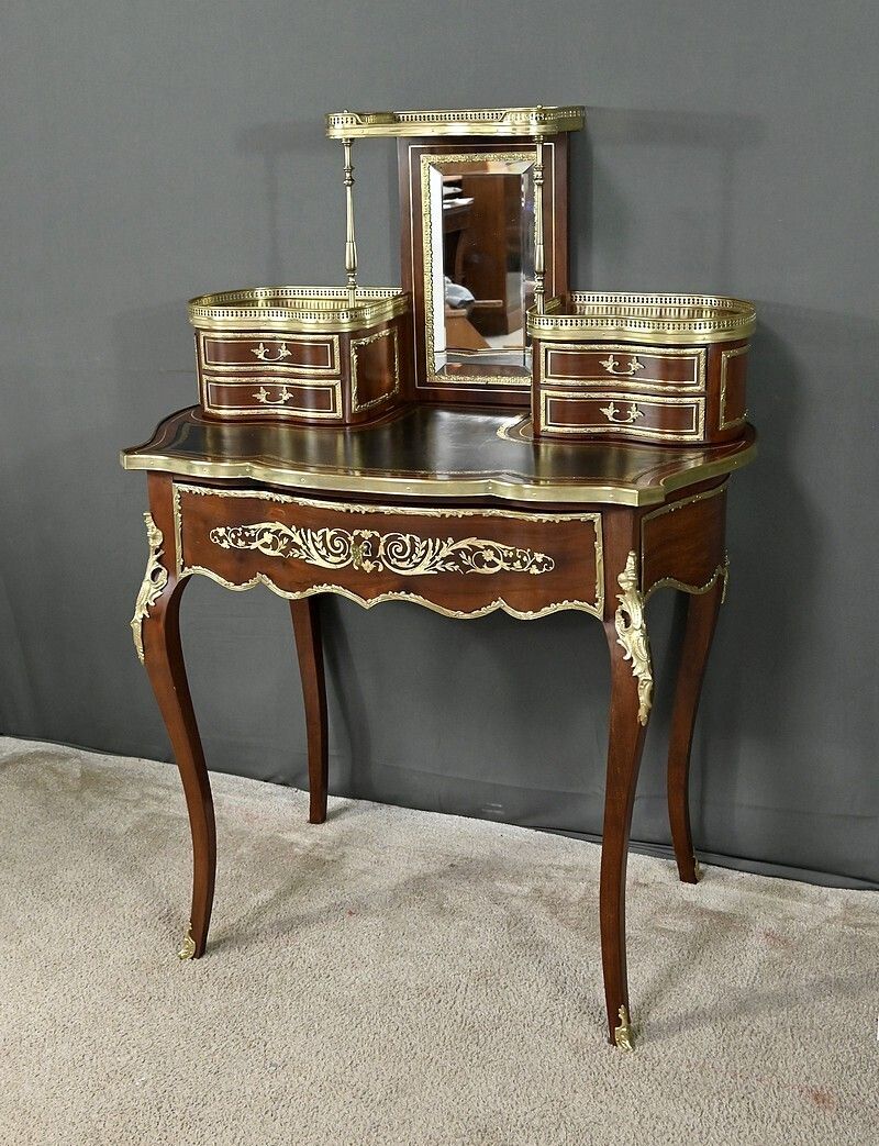 Small Mahogany Lady's Desk, Napoleon III Period – Part 2 Of The 19th Century photo for sale