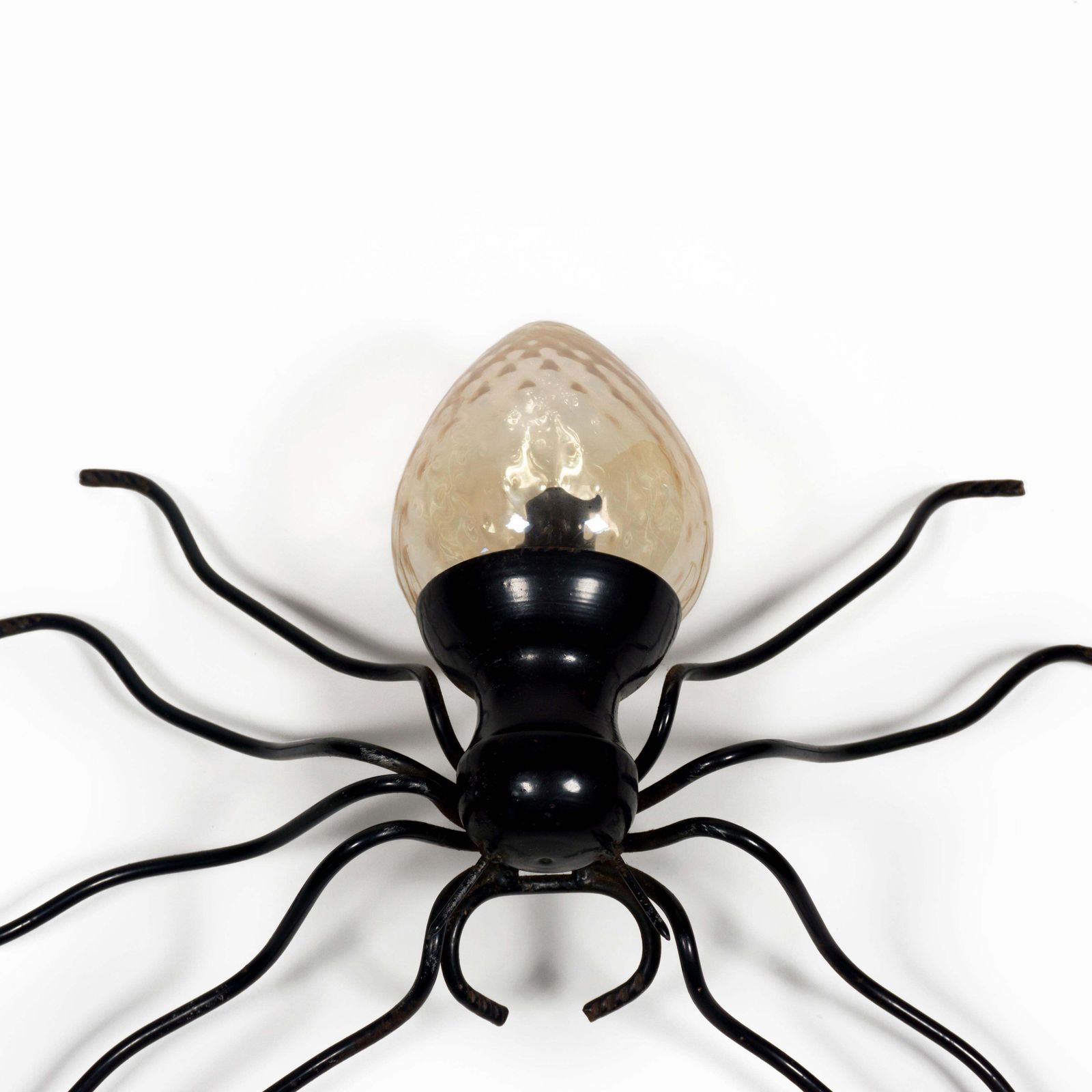 photo for sale 1960s Mid Century Modern Italian Murano Glass Spider Wall Lamp Sconce