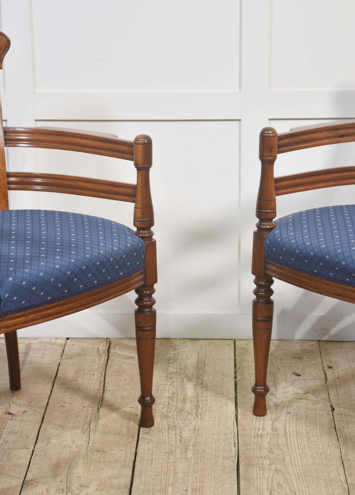 Pair Of Mahogany Elbow Chairs In The Manner Of E.W. Godwin photo furniture