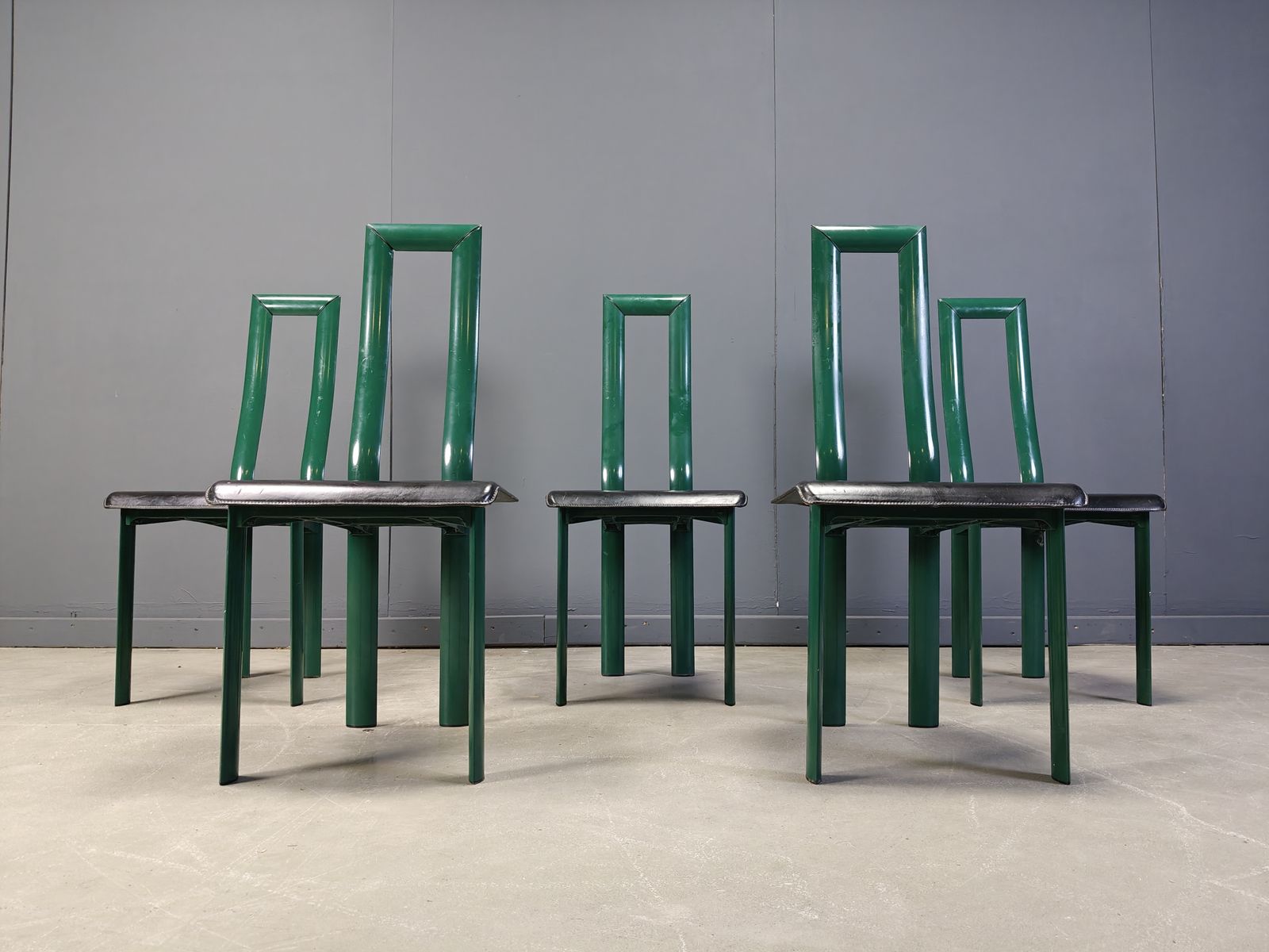 photo furniture Italian Model Regia Dining Chairs By Antonello Mosca For Ycami, 1980s, Set Of 5