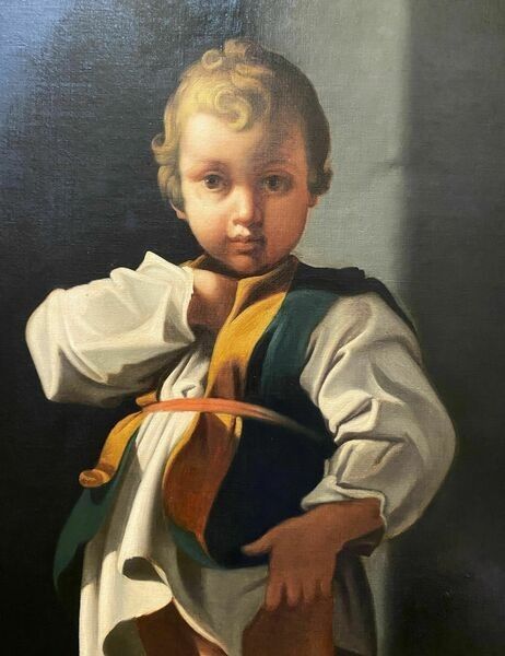 C. 1790 Baroque Oil Painting Portrait Study Aft: Bartolomeo Schedoni (1578 1625) photo vinterior