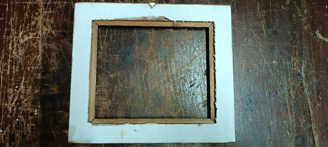 Antique Gold Frame In Mecca 19th Century photo vintage
