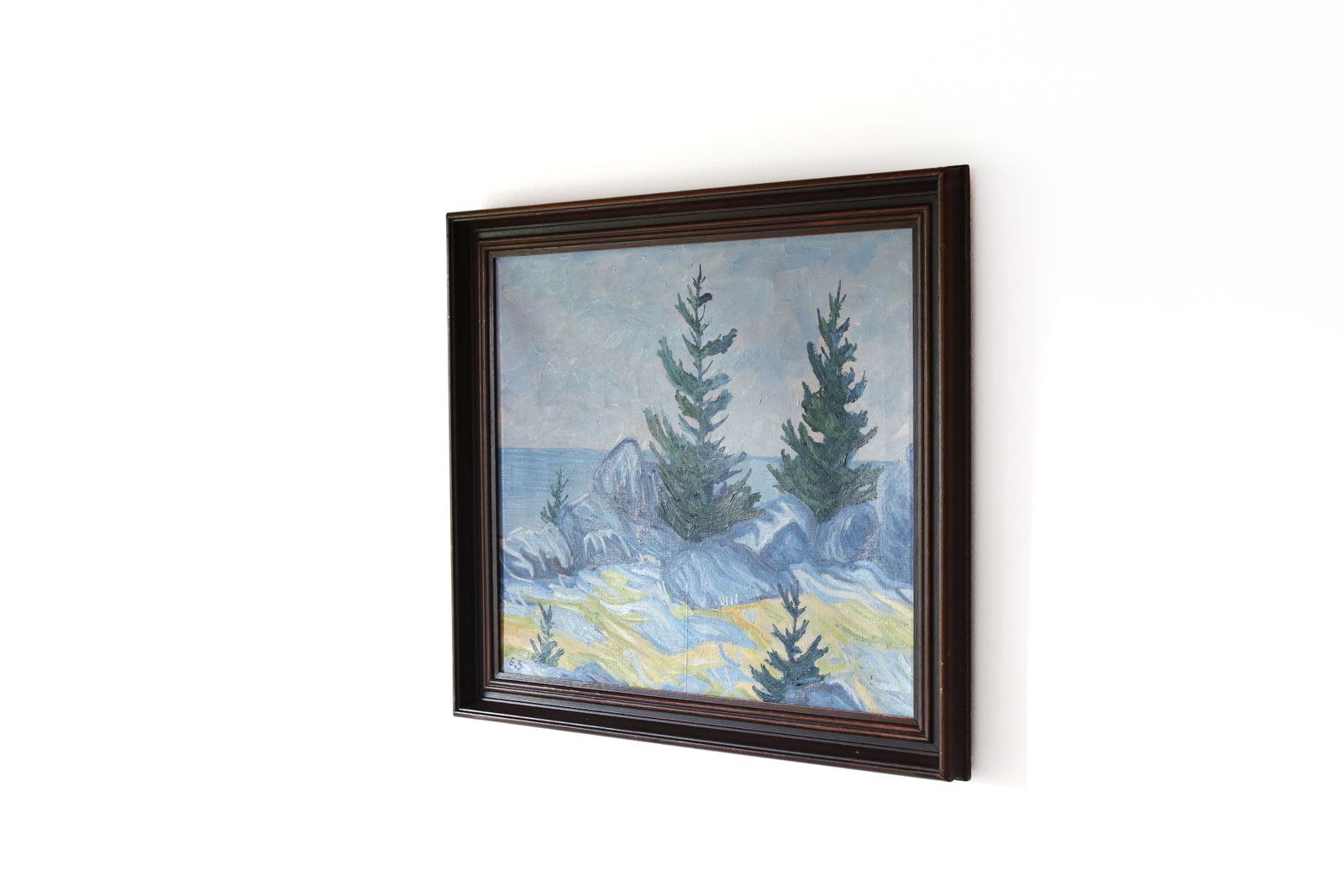 Danish Post Impressionist Oil Painting By Es From Horsens