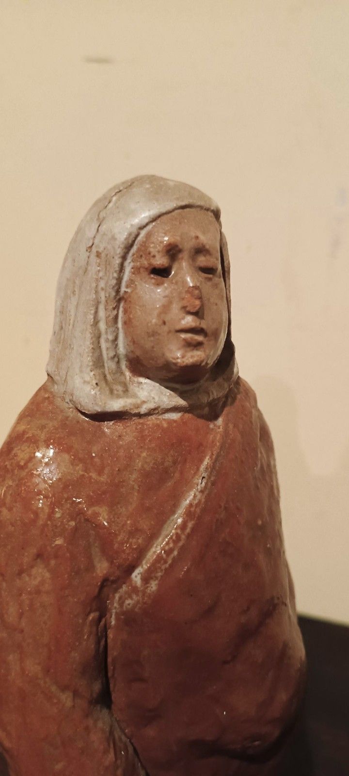 Antique Terracotta Sculpture Depicting Female Figure Early 900s photo buy