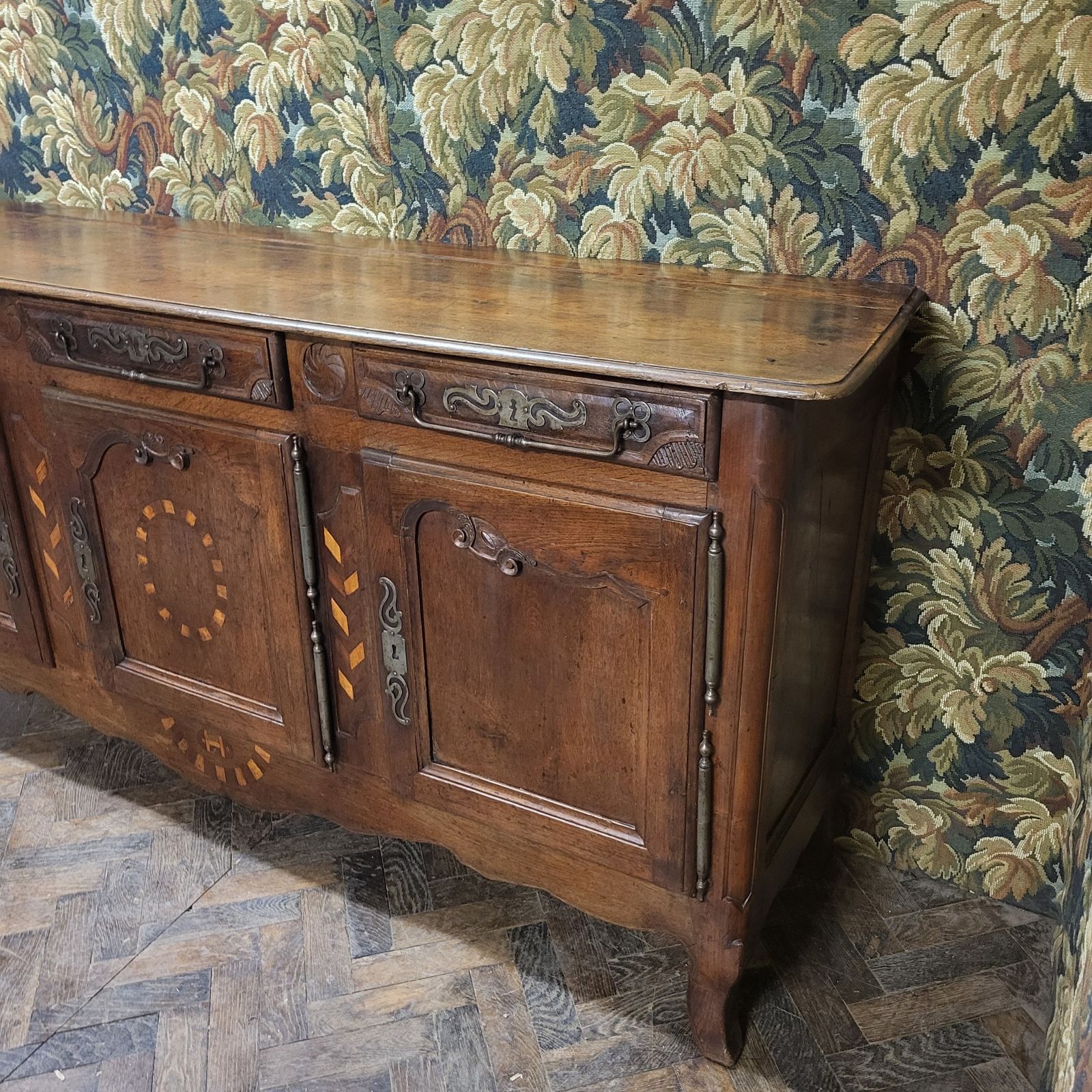 French Oak Enfilade / Antique Dresser Base photo for sale