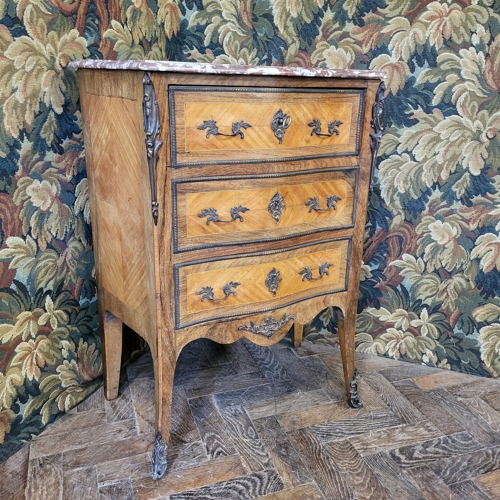 Small French Commode, 1800s, Tulipwood photo for sale