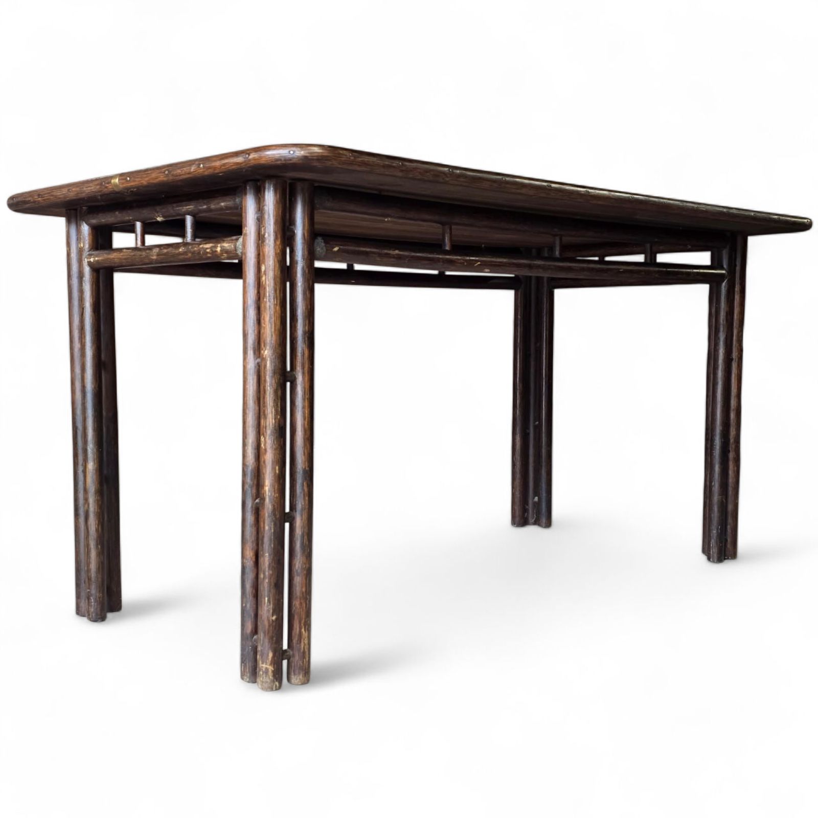 Mid Century Bamboo Dining Table C.1960 photo furniture