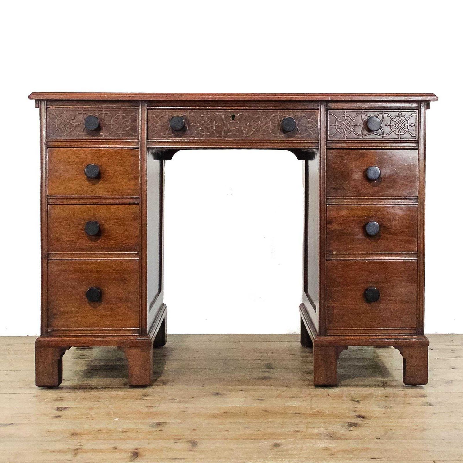 Antique Mahogany Kneehole Desk