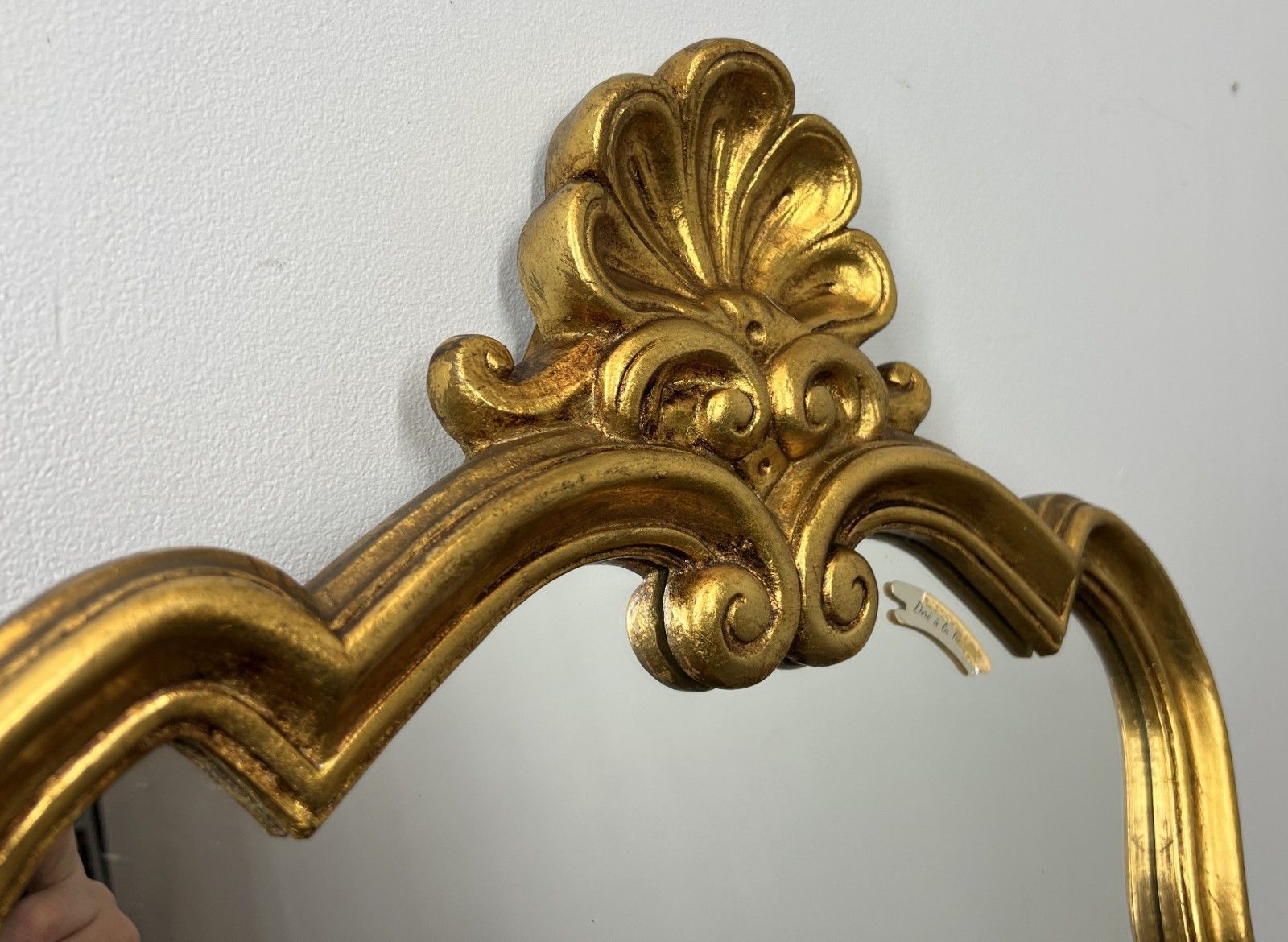 Vintage French Wall Mirror With Ornate Carved Frame Wall Decor Lot 4370 photo 146.0