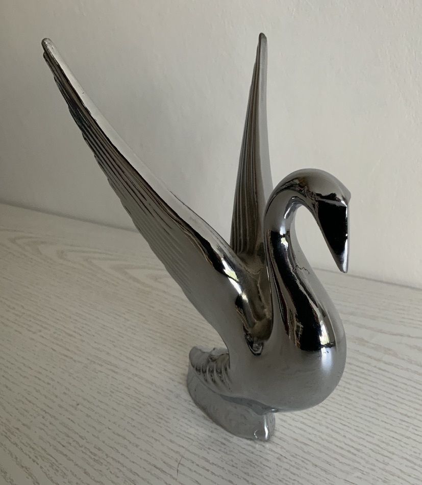 1940's Packard Swan Chrome Car Hood Ornament photo furniture