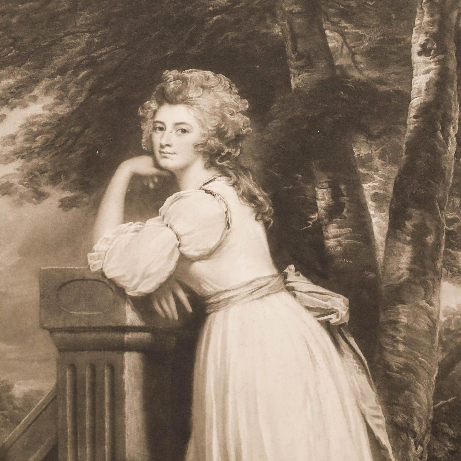 Norman Hirst After George Romney 1911 Mezzotint, Lady Catherine Rouse Boughton photo Art