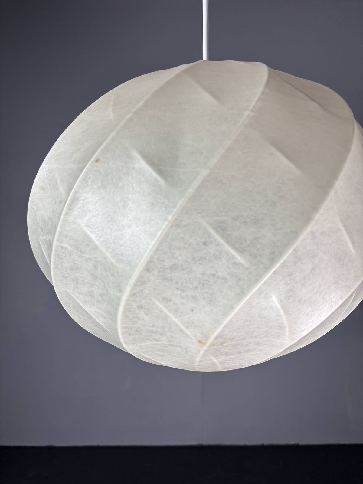 Page 1 Of 15 Midcentury Space Age Swirl Cocoon Hanging Pendant Ceiling Lamp, 1960s photo buy