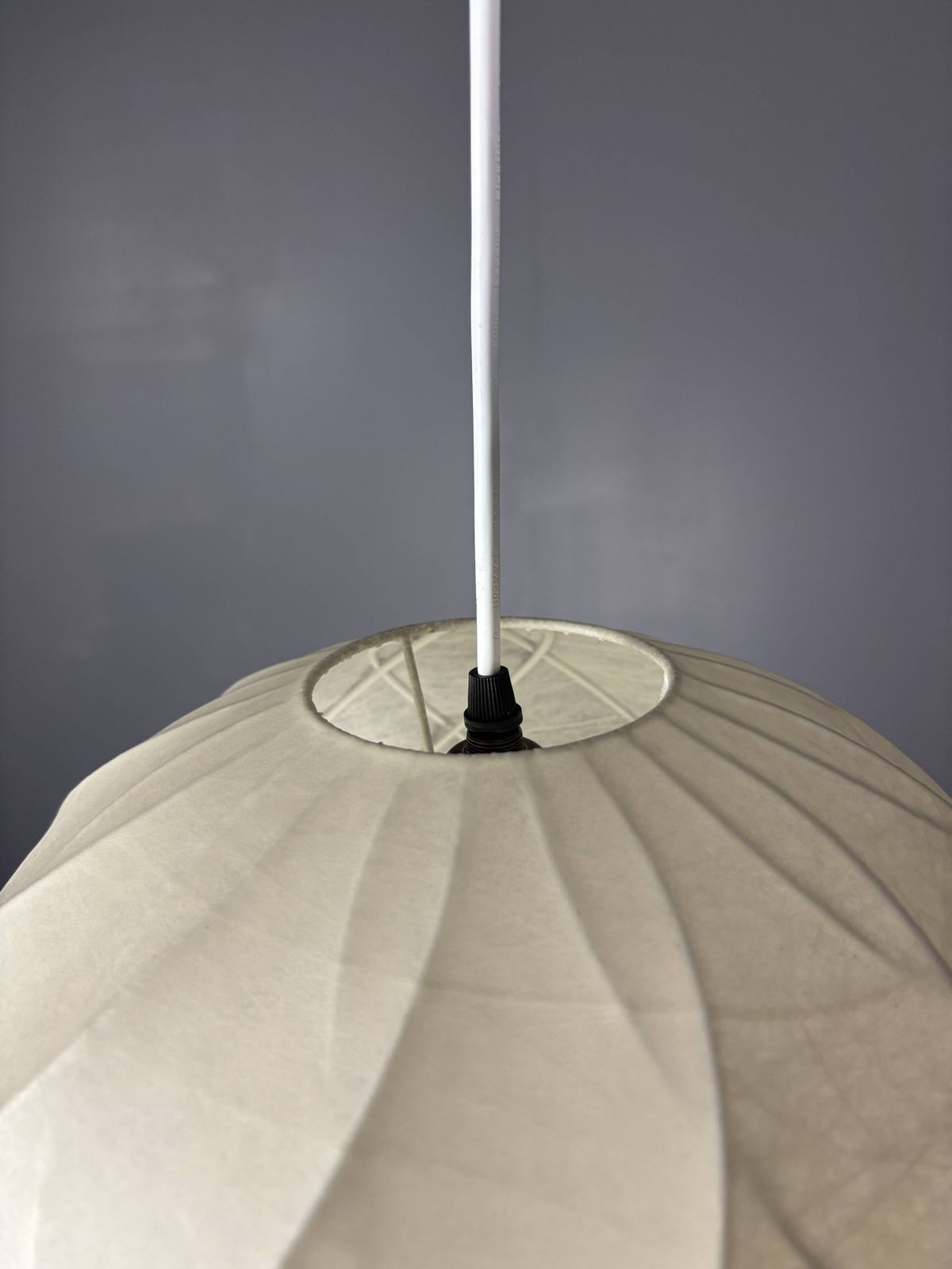 Page 1 Of 15 Midcentury Space Age Swirl Cocoon Hanging Pendant Ceiling Lamp, 1960s photo vintage