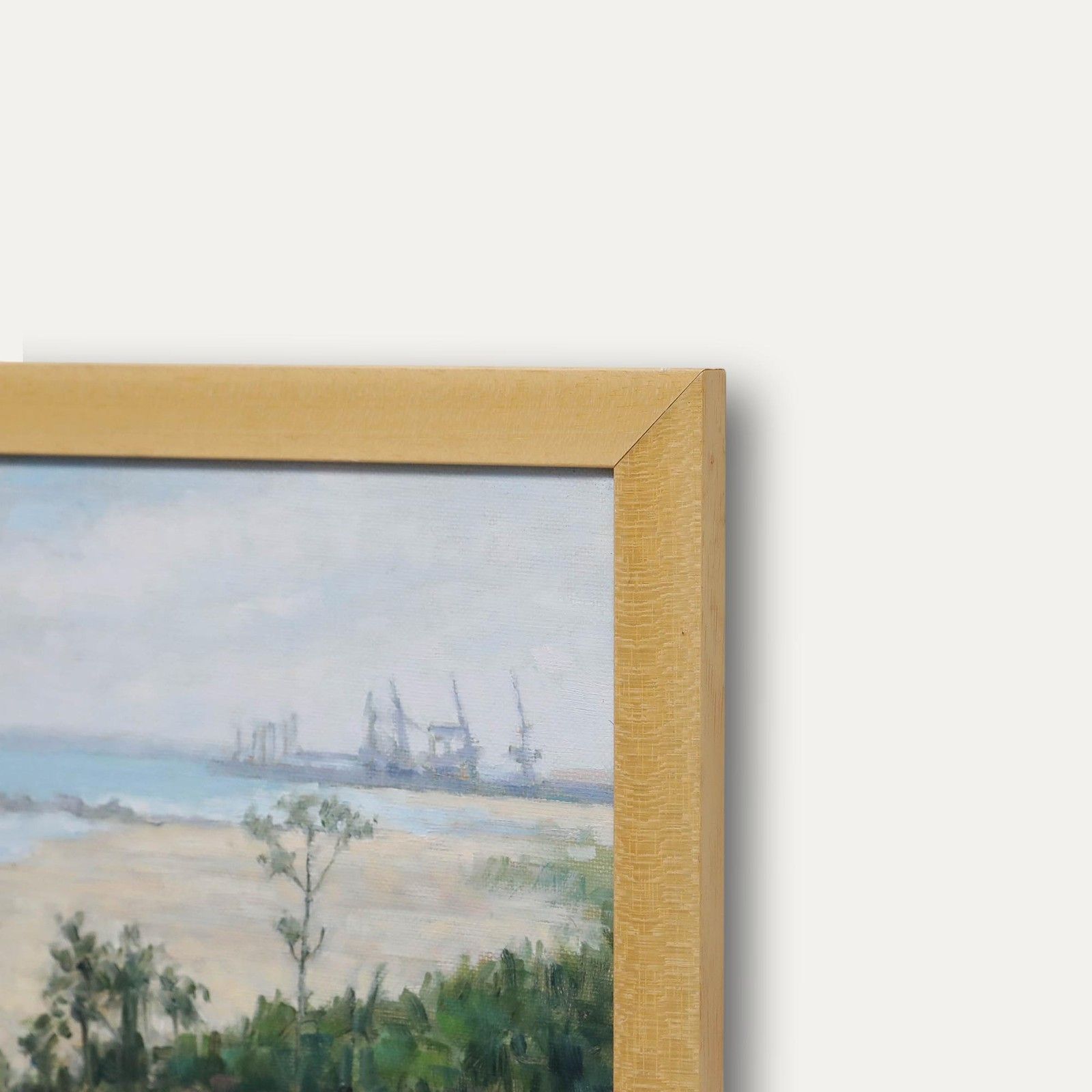 Frederick Allen Smith (1942 2024) Framed Contemporary Oil, Industrial Coast photo 195.0