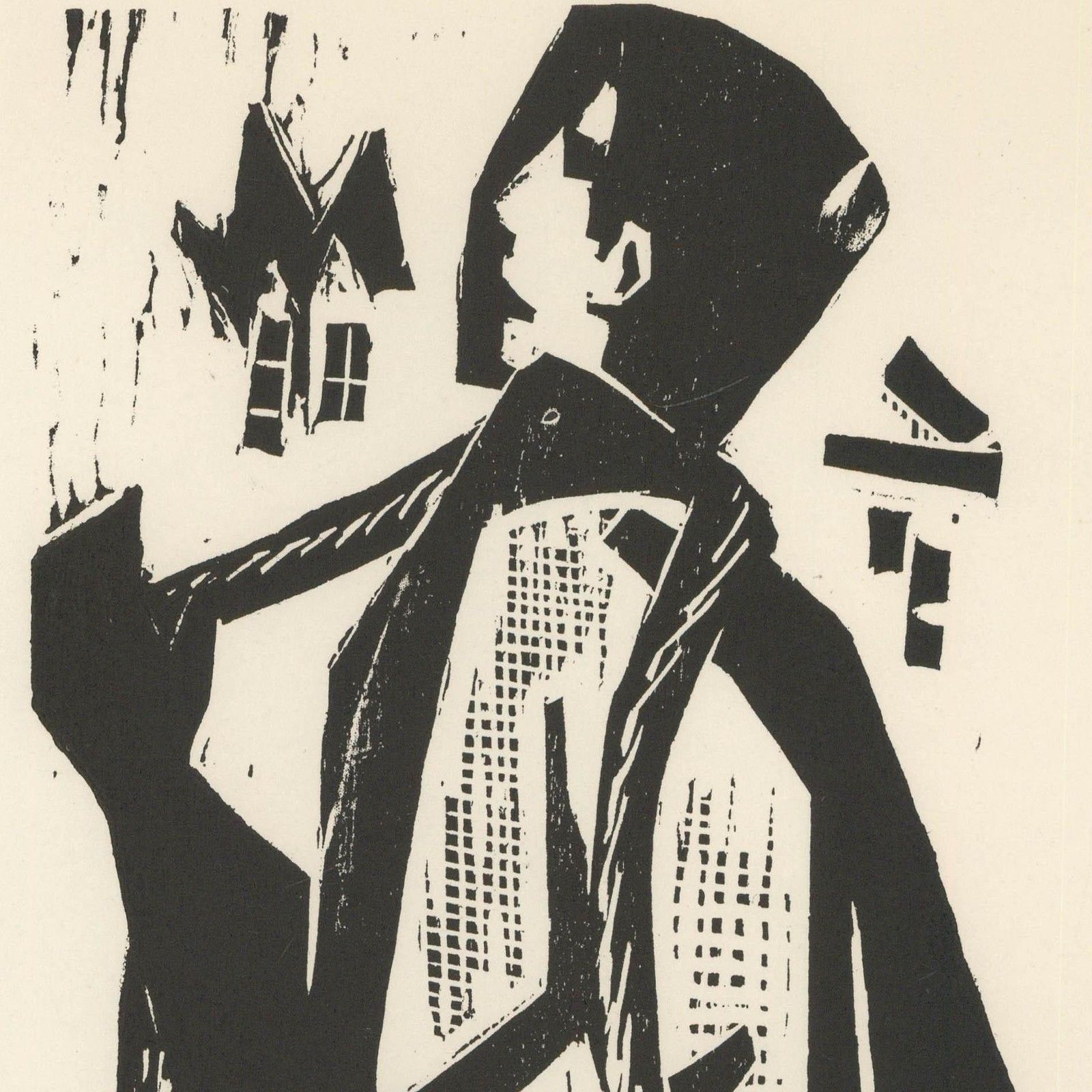 Victor Rebuffo (1903 1983) Mid 20th Century Woodcut, Portuario photo for sale