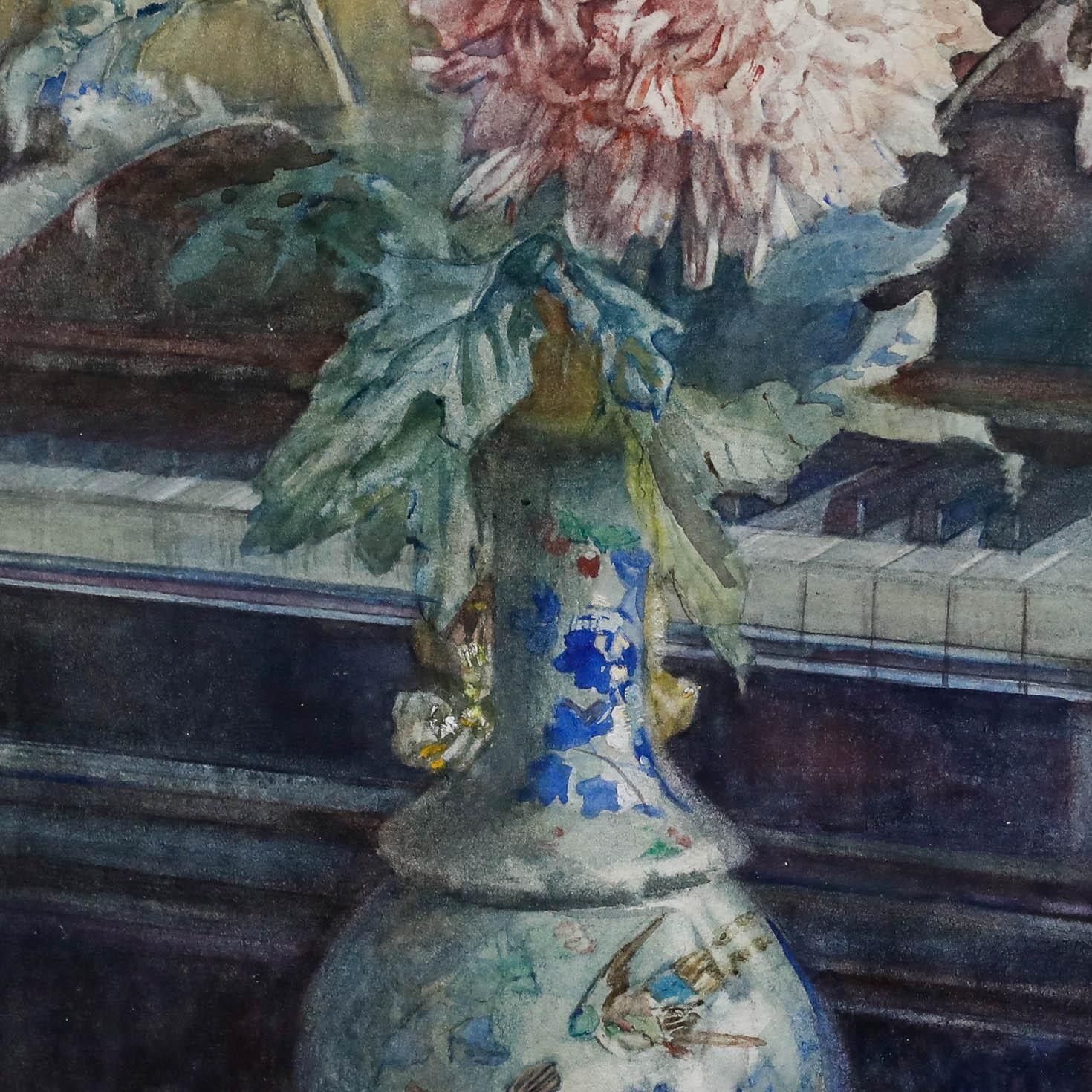 Marjorie Story Fine 20th Century Watercolour, Invitation To Waltz photo buy