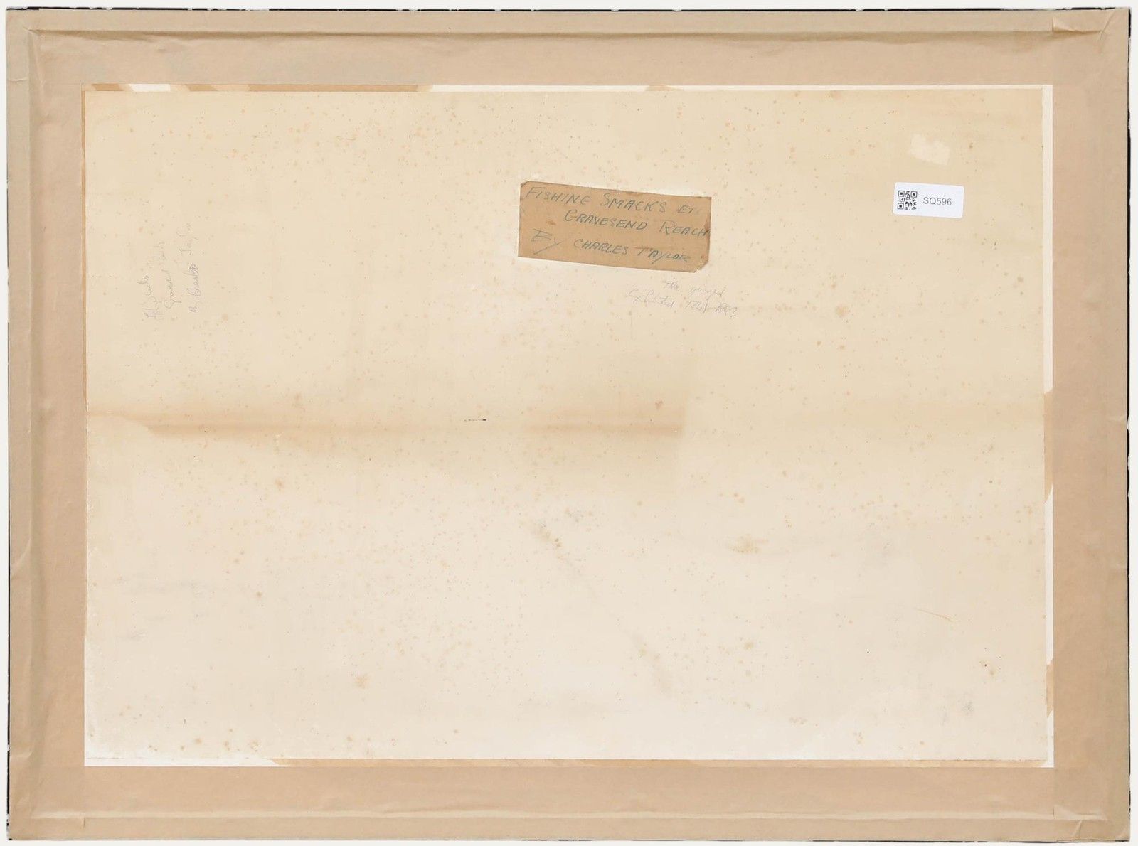 Charles Taylor (Act.1841 1883) Mid 19th Century Watercolour, Fishing Smacks photo for sale