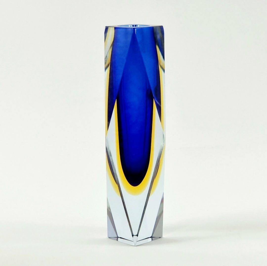Mid Century Sommerso Murano Glazen Vaas Van Flavio Poli Voor Alessandro Mandruzzato, Italië, Jaren 1970 photo furniture