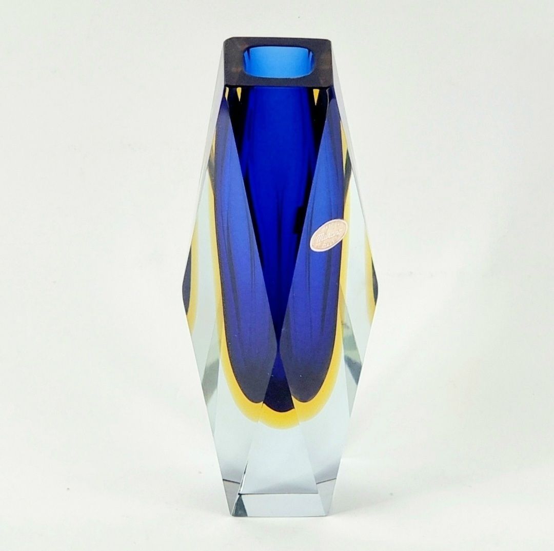 Mid Century Sommerso Murano Glass Vase By Flavio Poli For Alessandro Mandruzzato, Italy, 1970s photo 300.0