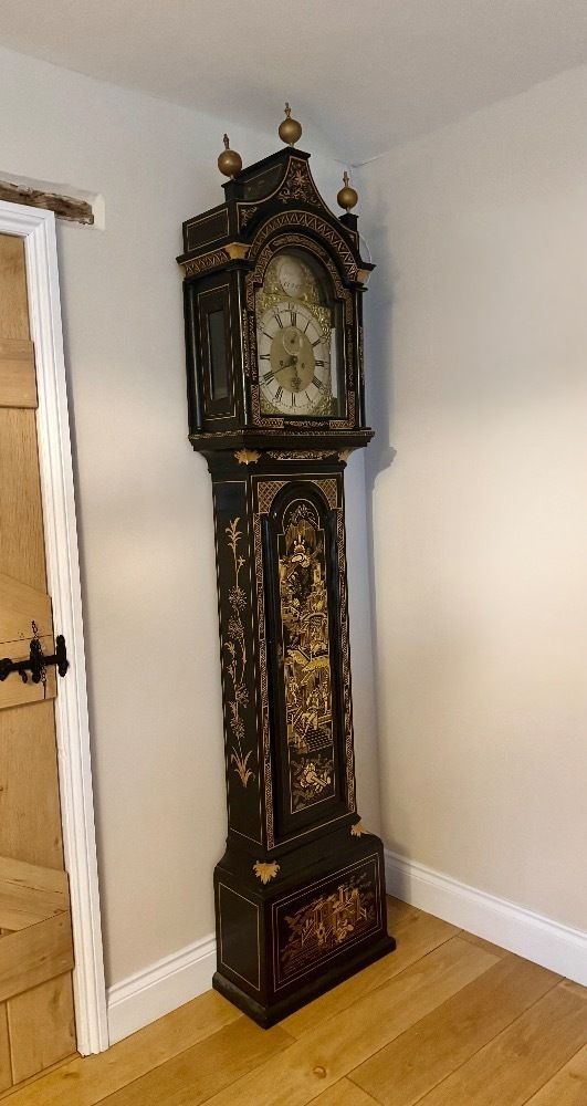Fantastic Quality Antique George III Lacquered And Chinoiserie Longcase Clock photo 6050.0